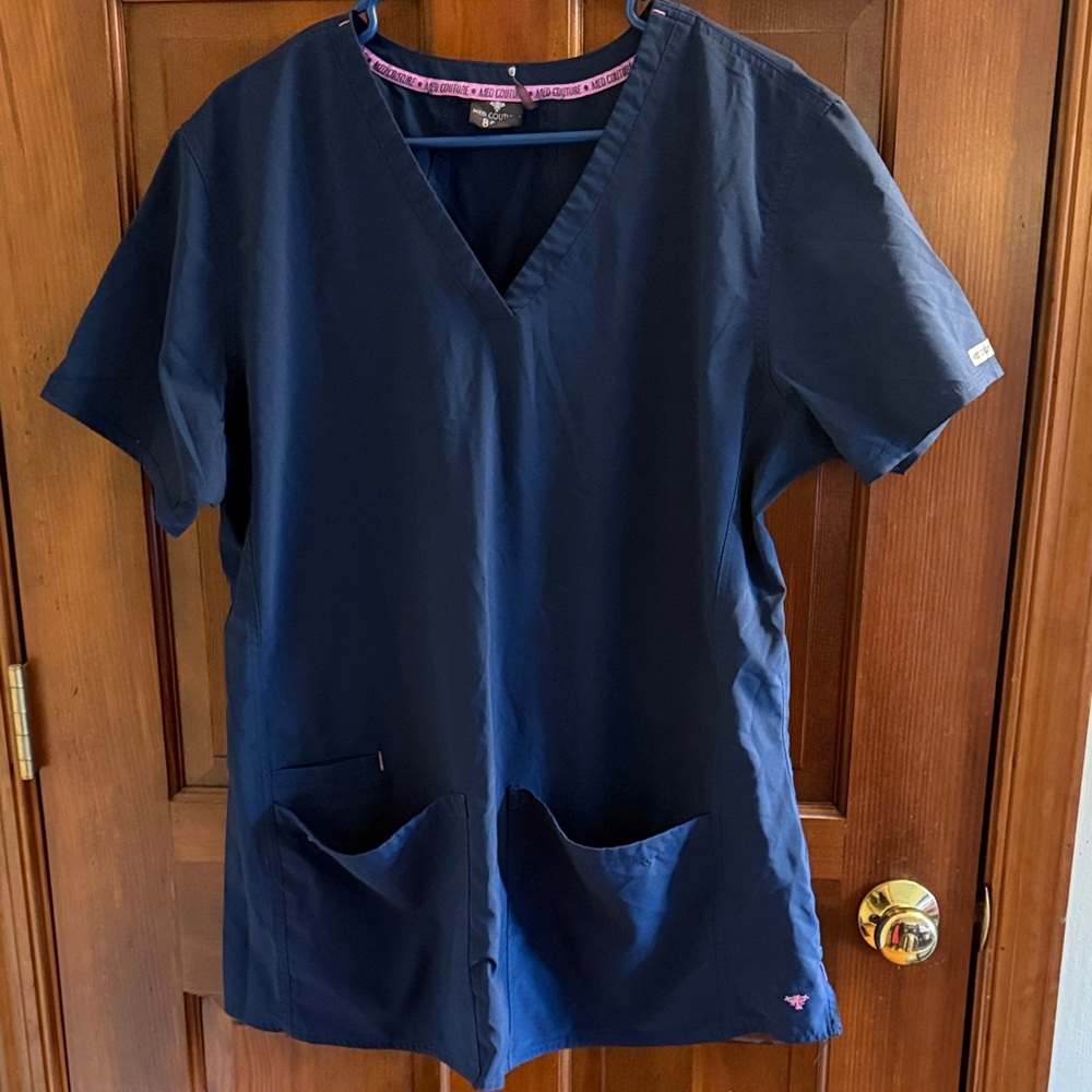 Med Couture Navy Blue Women's Top